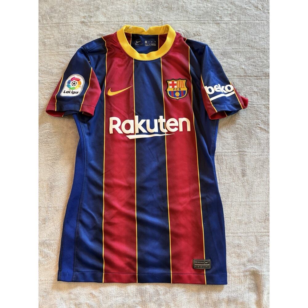 Official NIKE Dri-Fit FC BARCELONA Soccer Shirt, Women's XSmall, Rakuten Jersey